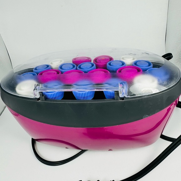 Remington Ionic Velvet Hot Rollers H-5600 3 Sizes NO CLIPS!Tested Working - Picture 5 of 11